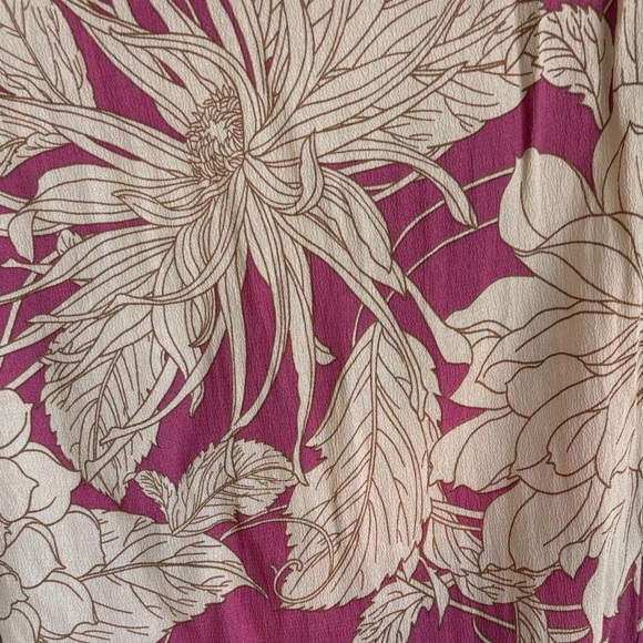 Mango Pink and Cream Floral Pants - Picture 3 of 9